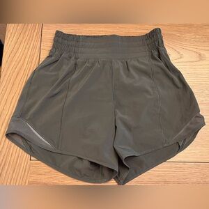 Women’s Lululemon hotty hot high rise 4” shorts, size 2